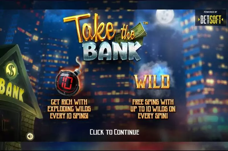 Take the Bank Slots BetSoft Free Spins