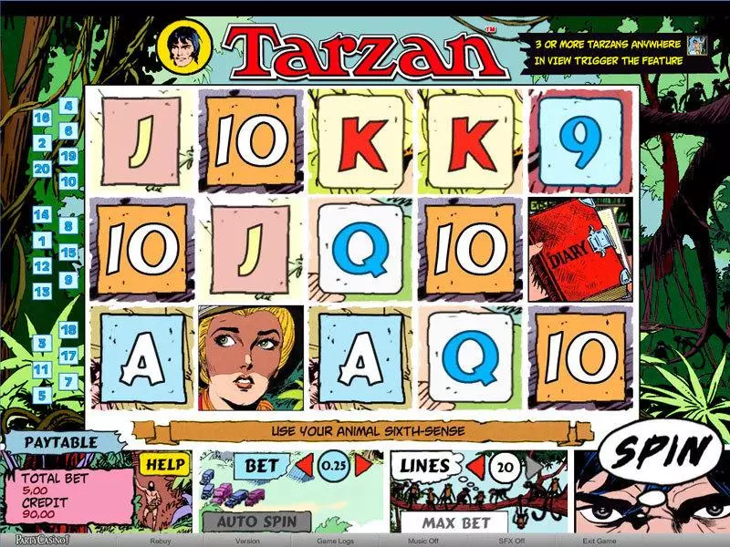 Tarzan Slots bwin.party Second Screen Game