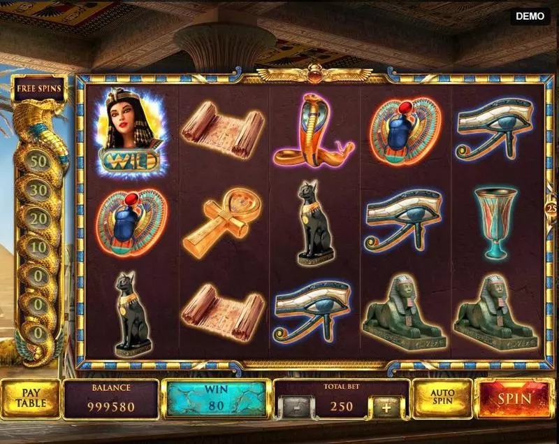 The Asp of Cleopatra Slots Red Rake Gaming Free Spins