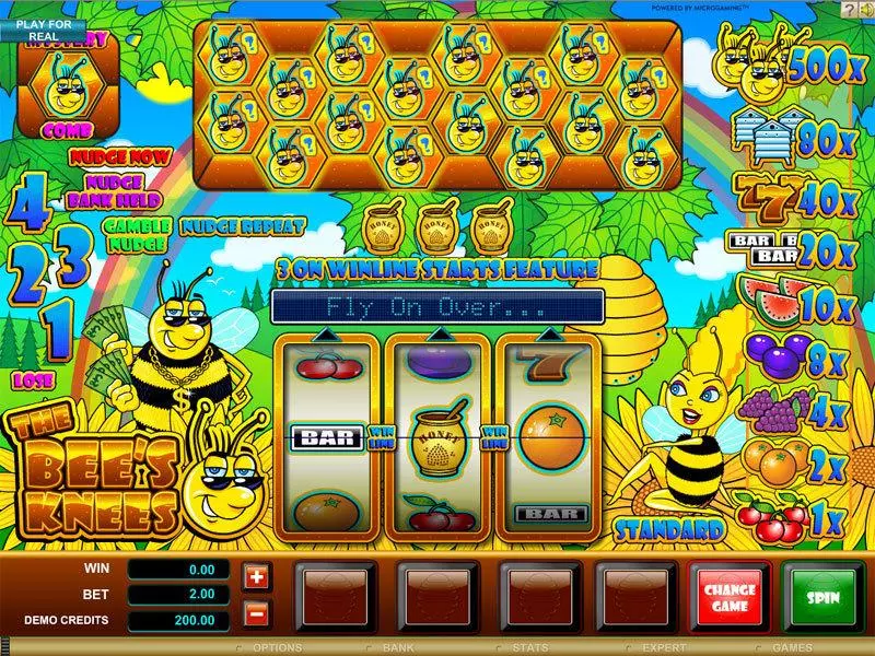The Bees Knees Slots Microgaming Second Screen Game