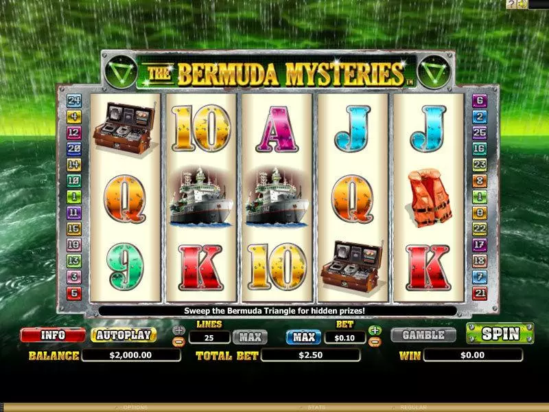 The Bermuda Mysteries Slots Microgaming Free Spins
