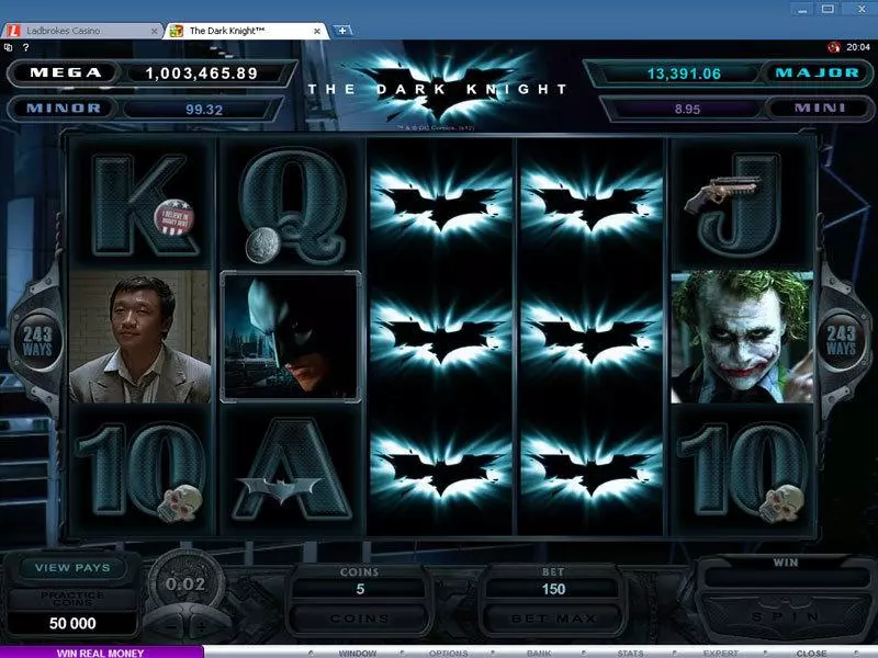 The Dark Knight Slots Microgaming Jackpot bonus game