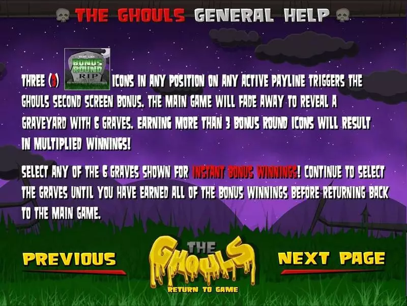 The Ghouls Slots BetSoft Second Screen Game