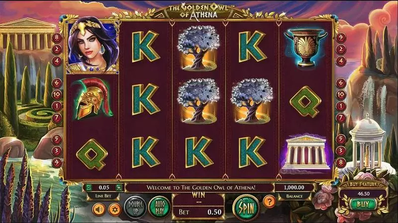 The Golden Owl of Athena Slots BetSoft Free Spins