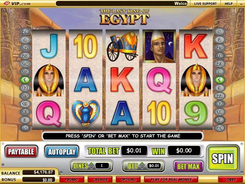 The Last King of Egypt Slots WGS Technology Free Spins