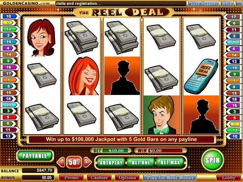 The Reel Deal Slots WGS Technology Free Spins