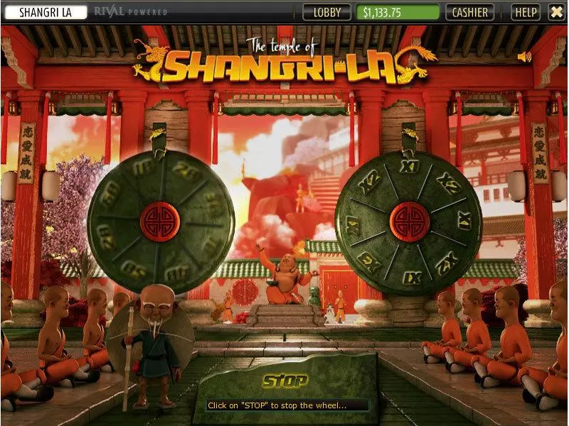 The Temple of Shangri-La Slots Sheriff Gaming Second Screen Game