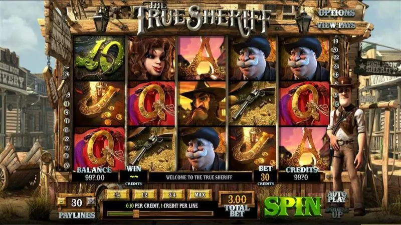 The True Sheriff Slots BetSoft Multi Level