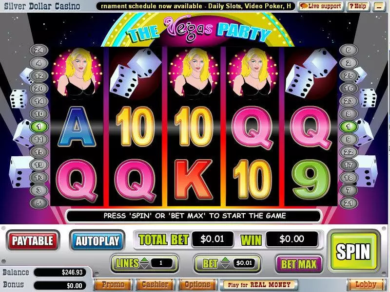 The Vegas Party Slots WGS Technology Free Spins