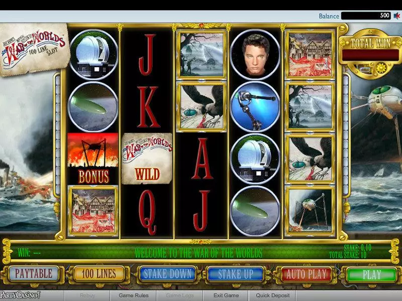 The War of the Worlds Slots bwin.party Second Screen Game