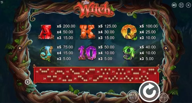 The Witch Slots Booongo Free Spins