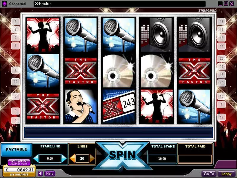 The X Factor Slots 888 Free Spins
