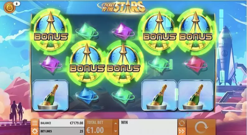 Ticket to the Stars Slots Quickspin Free Spins