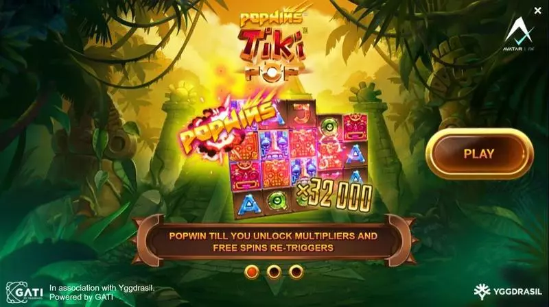 TikiPop Slots AvatarUX Free Spins