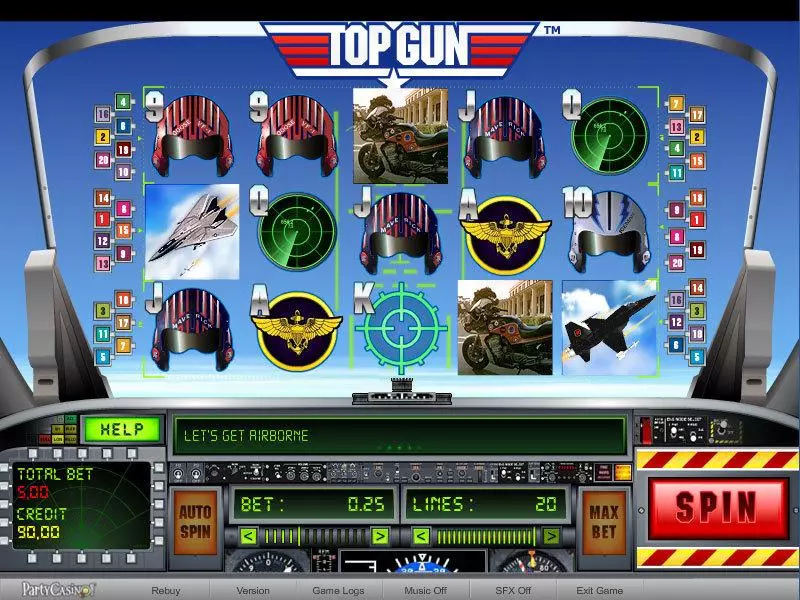Top Gun Slots bwin.party Free Spins