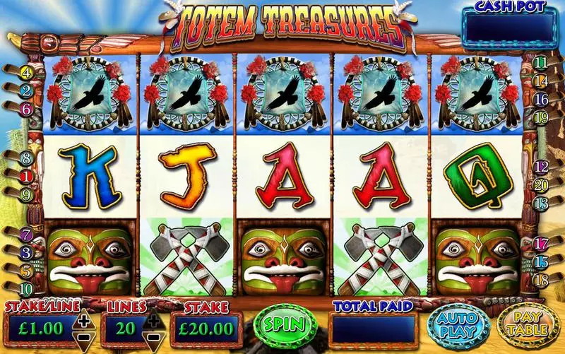 Totem Treasures Slots Inspired Jackpot bonus game