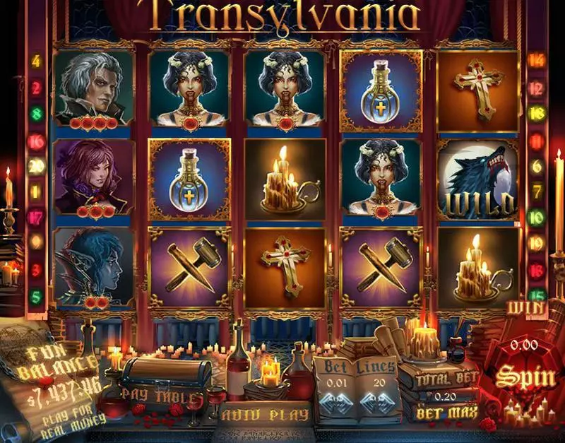 Transylvania Slots Topgame Free Spins