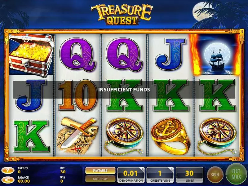 Treasure Quest Slots GTECH Free Spins