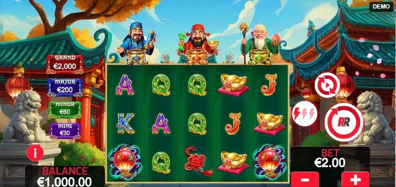 Triple Fu Lu Shou Slots Red Rake Gaming extra SpinsMinigame