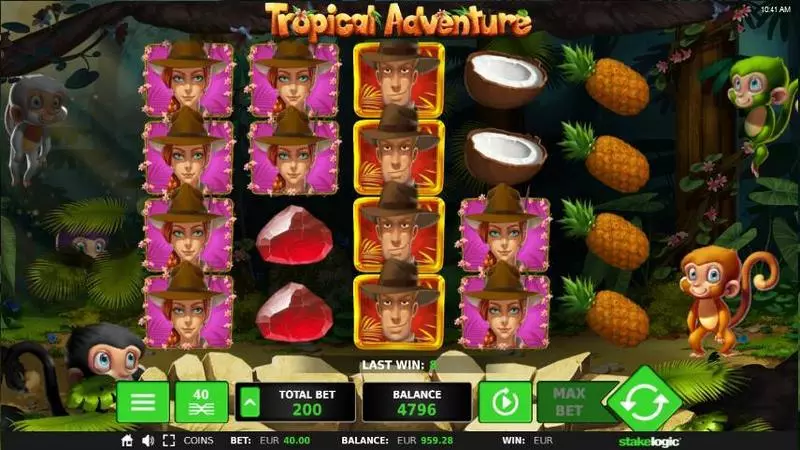 Tropical Adventure Slots StakeLogic Free Spins