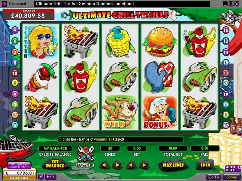 Ultimate Grill Thrills Slots 888 Second Screen Game