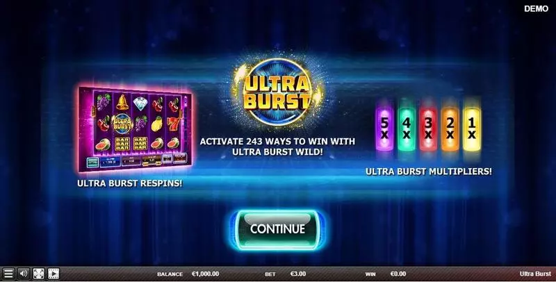 Ultra Burst Slots Red Rake Gaming Re-Spin