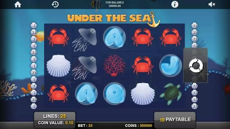 Under the Sea Slots 1x2 Gaming Free Spins