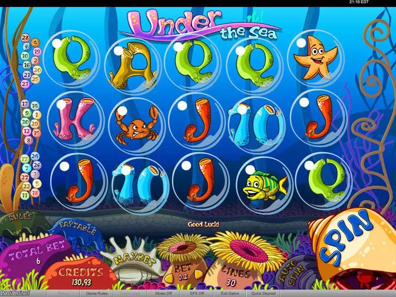 Under the Sea Slots bwin.party Free Spins