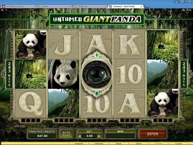 Untamed - Giant Panda Slots Microgaming Free Spins