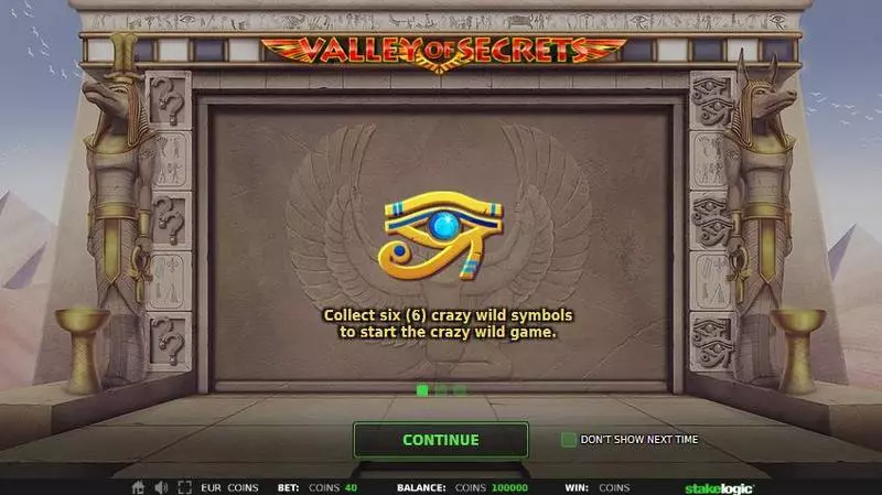 Valley of Secrets Slots StakeLogic Re-Spin