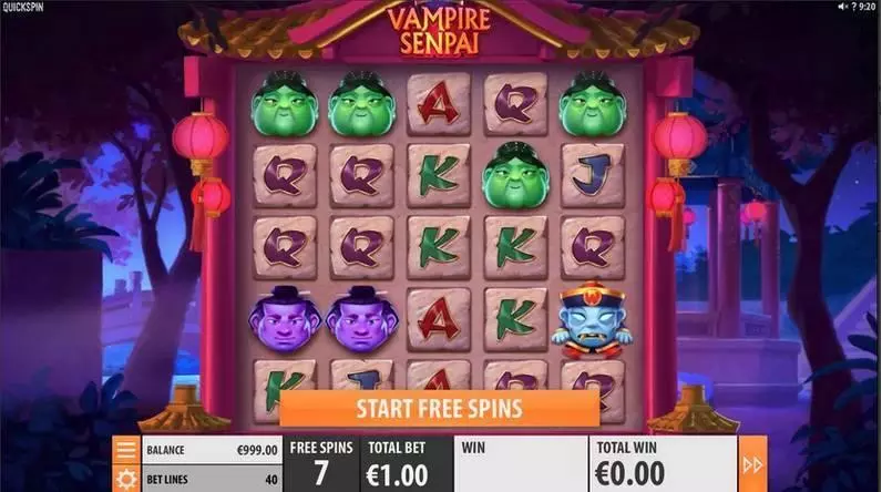 Vampire Senpai Slots Quickspin Free Spins