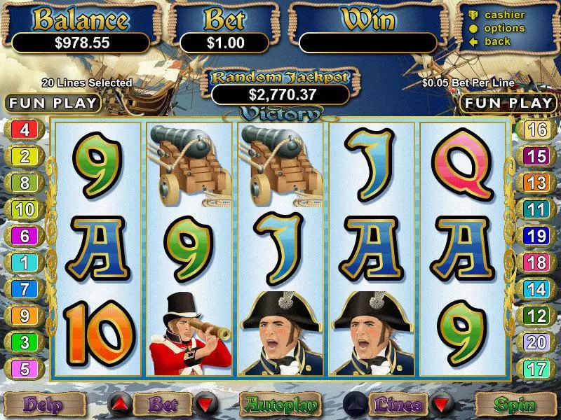 Victory Slots RTG Free Spins