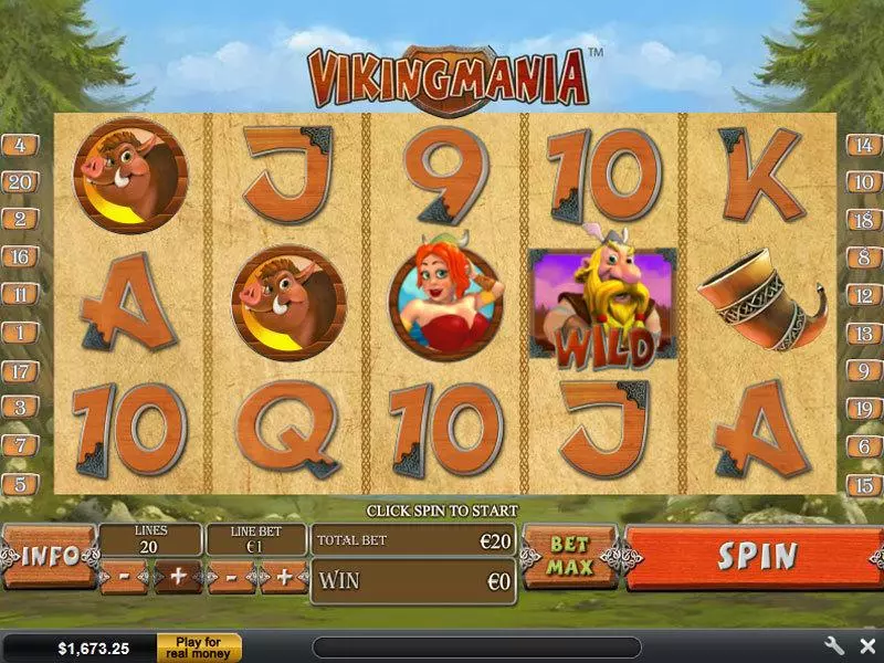 Vikingmania Slots PlayTech Free Spins