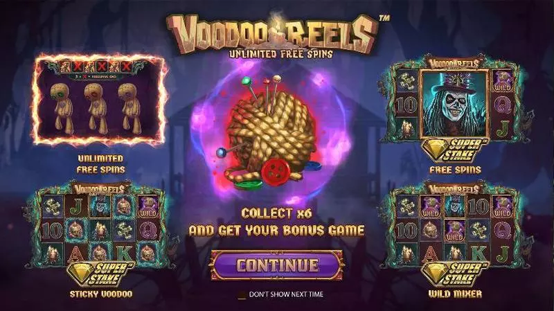 Voodoo Reels Unlimited Free Spins Slots StakeLogic Super Stake