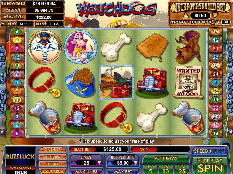 Watchdog Slots NuWorks Jackpot bonus game