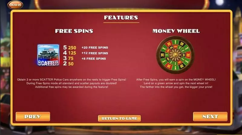 Weekend in Vegas Slots BetSoft Wheel of Fortune