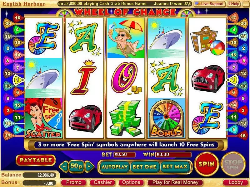 Wheel of Chance 5-Reels Slots WGS Technology Free Spins