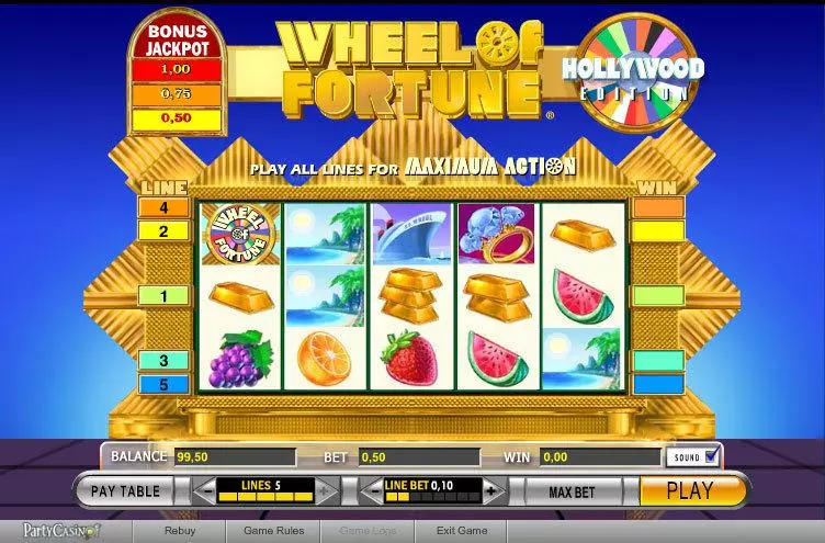 Wheel of Fortune Slots IGT Second Screen Game