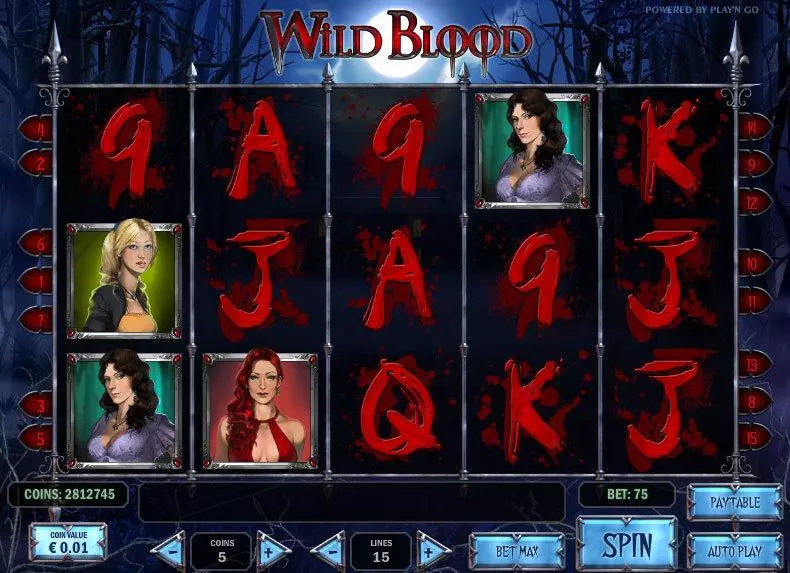 Wild Blood Slots Play'n GO On Reel Game