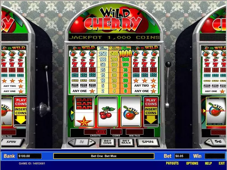 Wild Cherry 1 Line Slots Parlay 