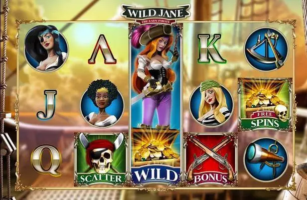Wild Jane, the Lady Pirate Slots Leander Games Second Screen Game