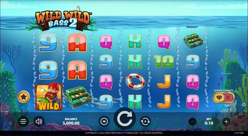 Wild Wild Bass 2 Slots StakeLogic Spin to WinSuper Stake