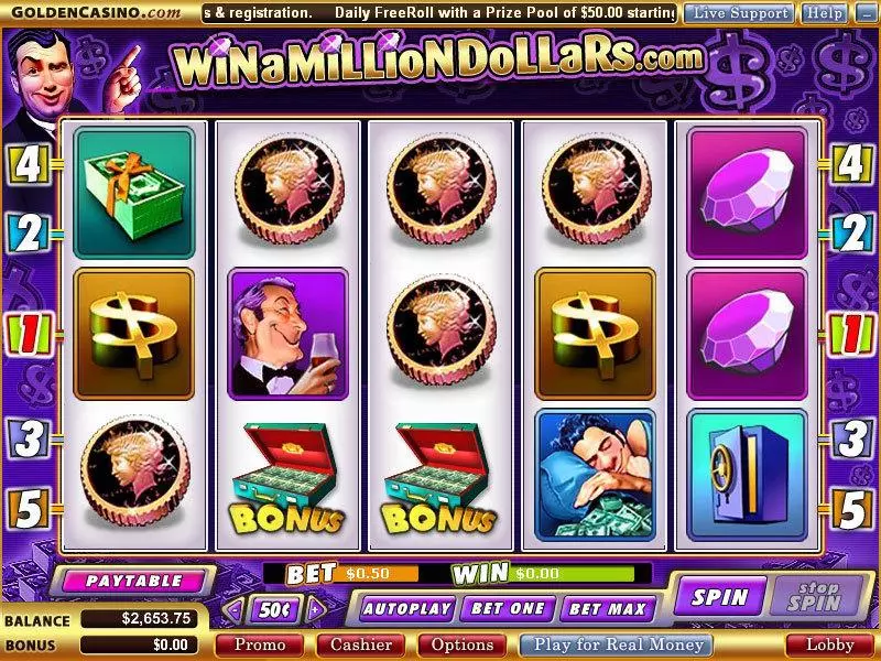 Win a Milllion Dollars Slots Vegas Technology Second Screen Game