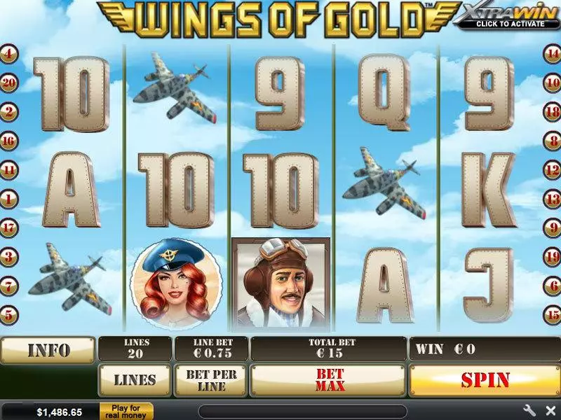 Wings of Gold Slots PlayTech Free Spins