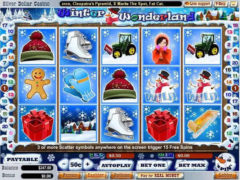 Winter Wonderland Slots WGS Technology Free Spins
