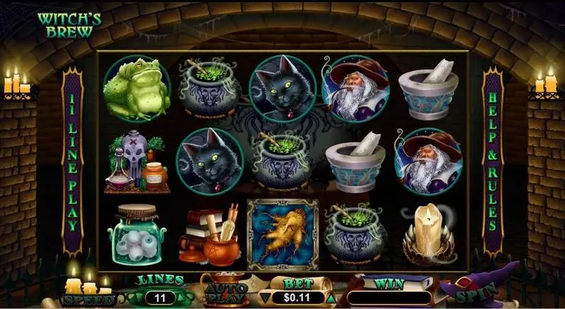 Witch's Brew Slots RTG Free Spins
