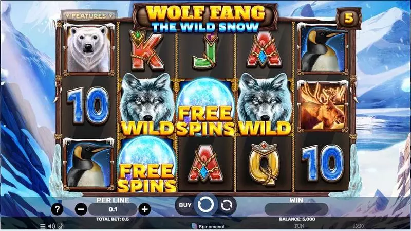 Wolf Fang – Supermoon Slots Spinomenal Free Spins