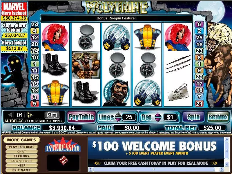 Wolverine Slots CryptoLogic 
