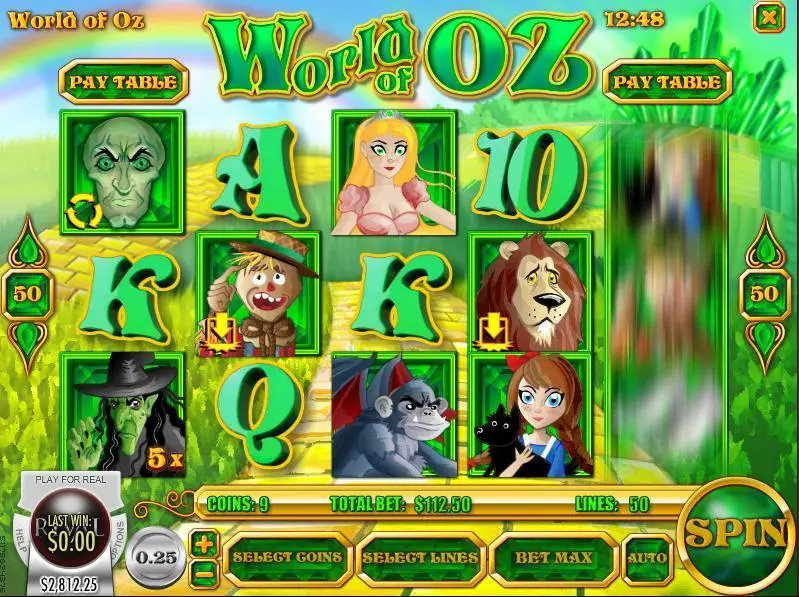 World of Oz Slots Rival Free Spins