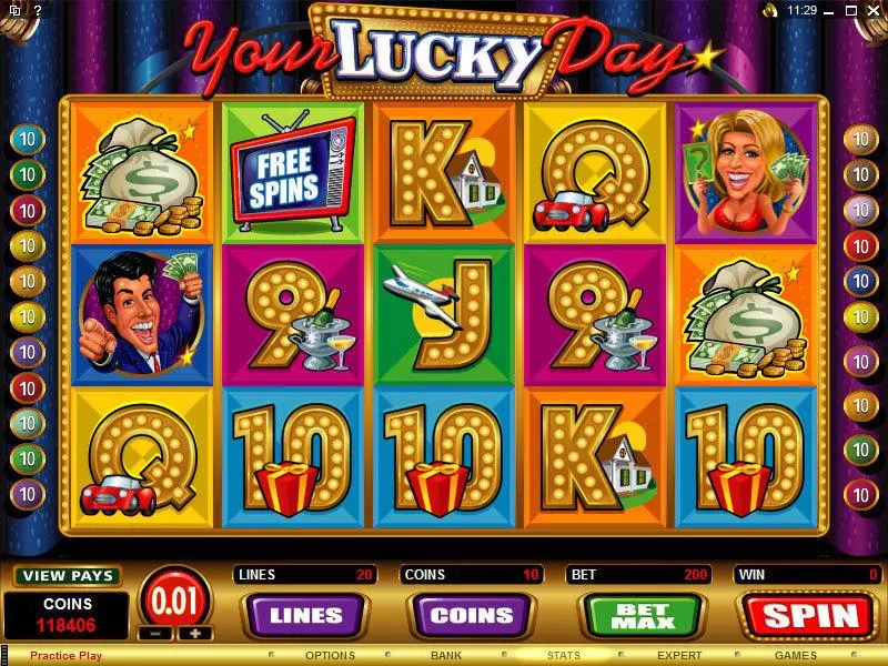 Your Lucky Day Slots Microgaming Free Spins